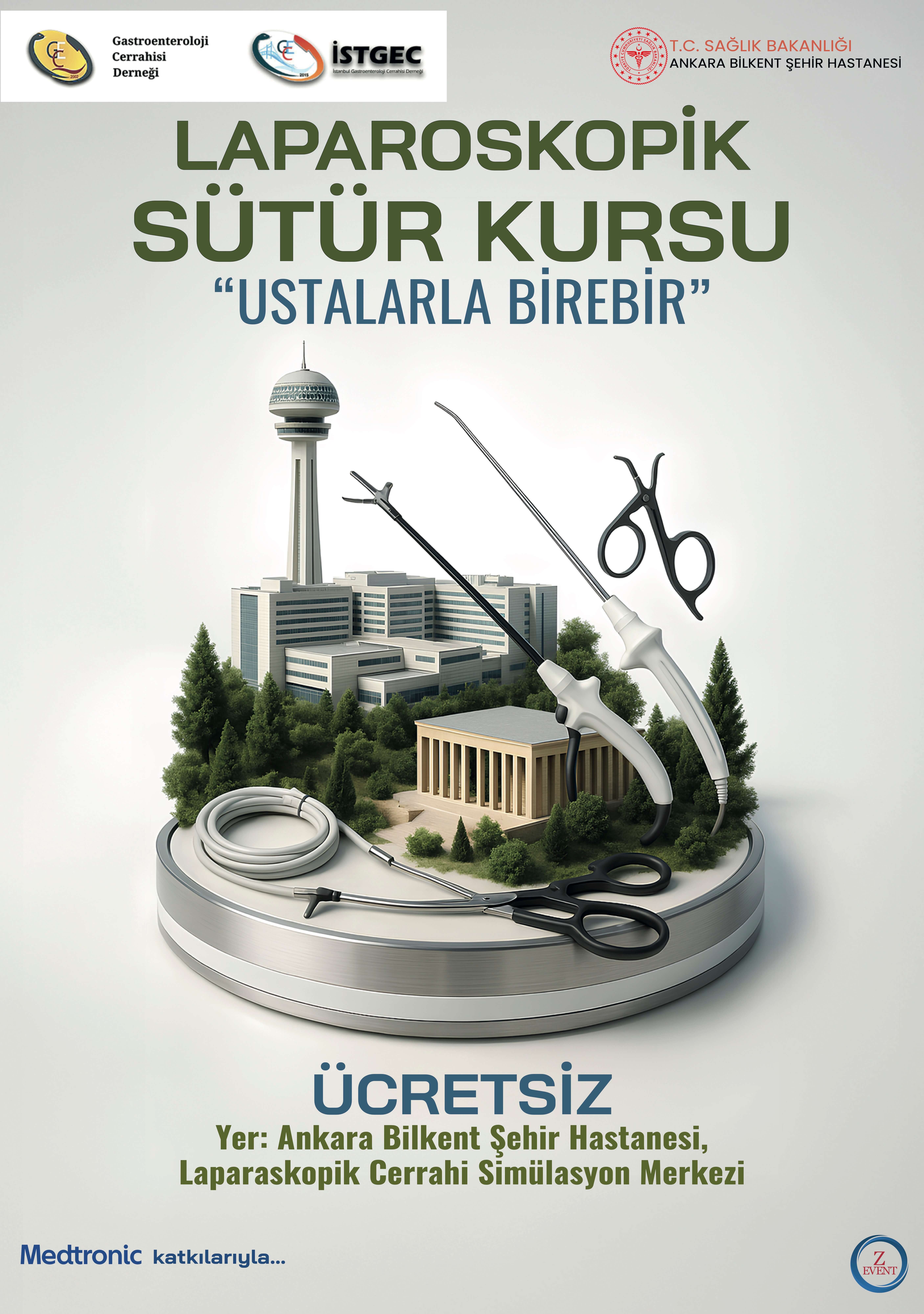 LAPAROSKOPİK SÜTÜR KURSU